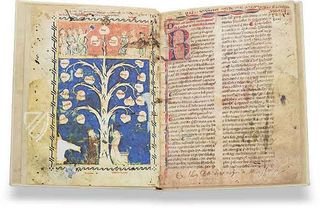 Baum der Philosophie der Liebe von Ramon Llull – Millennium Liber – F-129 – Biblioteca Diocesana de Mallorca (Palma de Mallorca, Spanien)