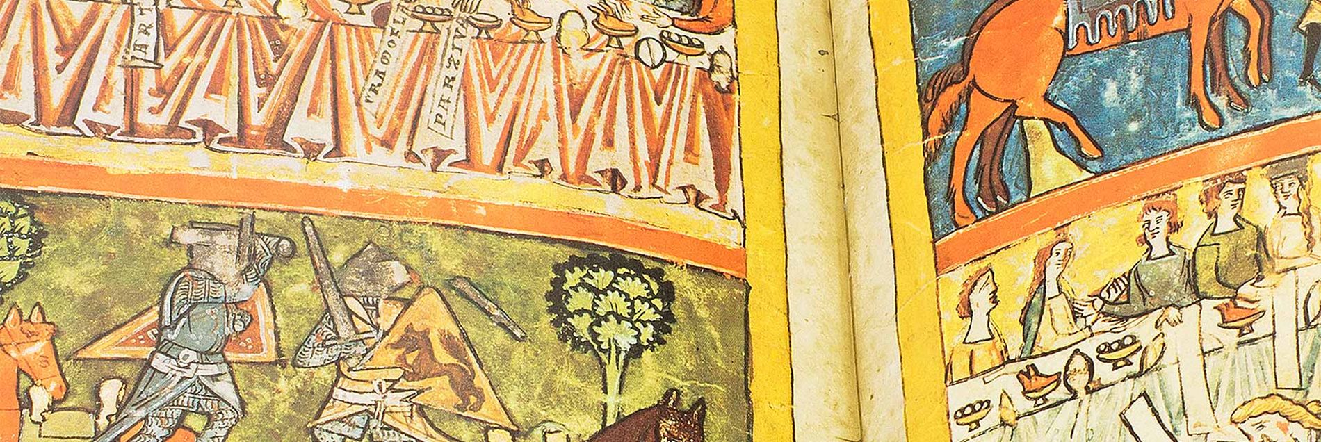 <i>“Eine frühe Abschrift des berühmten Ritterepos mit vier prächtigen Bildseiten”</i>