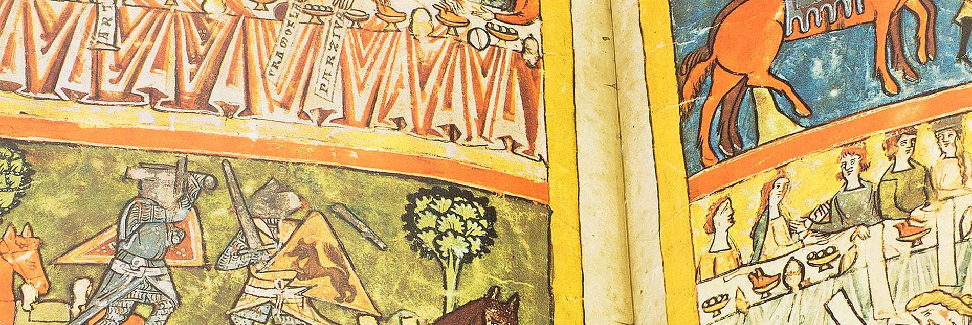<i>“Eine frühe Abschrift des berühmten Ritterepos mit vier prächtigen Bildseiten”</i>