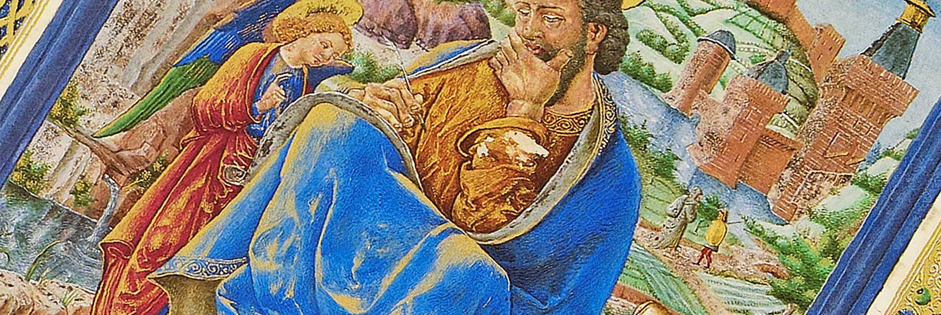 <i>Aus einem Evangeliar für den Herzog von Urbino Federico da Montefeltro</i>