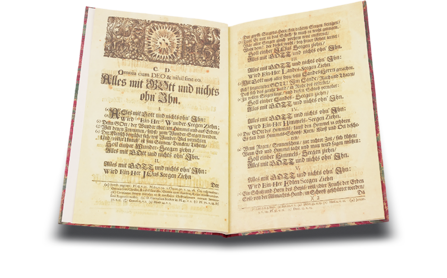 Aria "Alles mit Gott und nichts ohn' ihn" BWV 1127 Faksimile