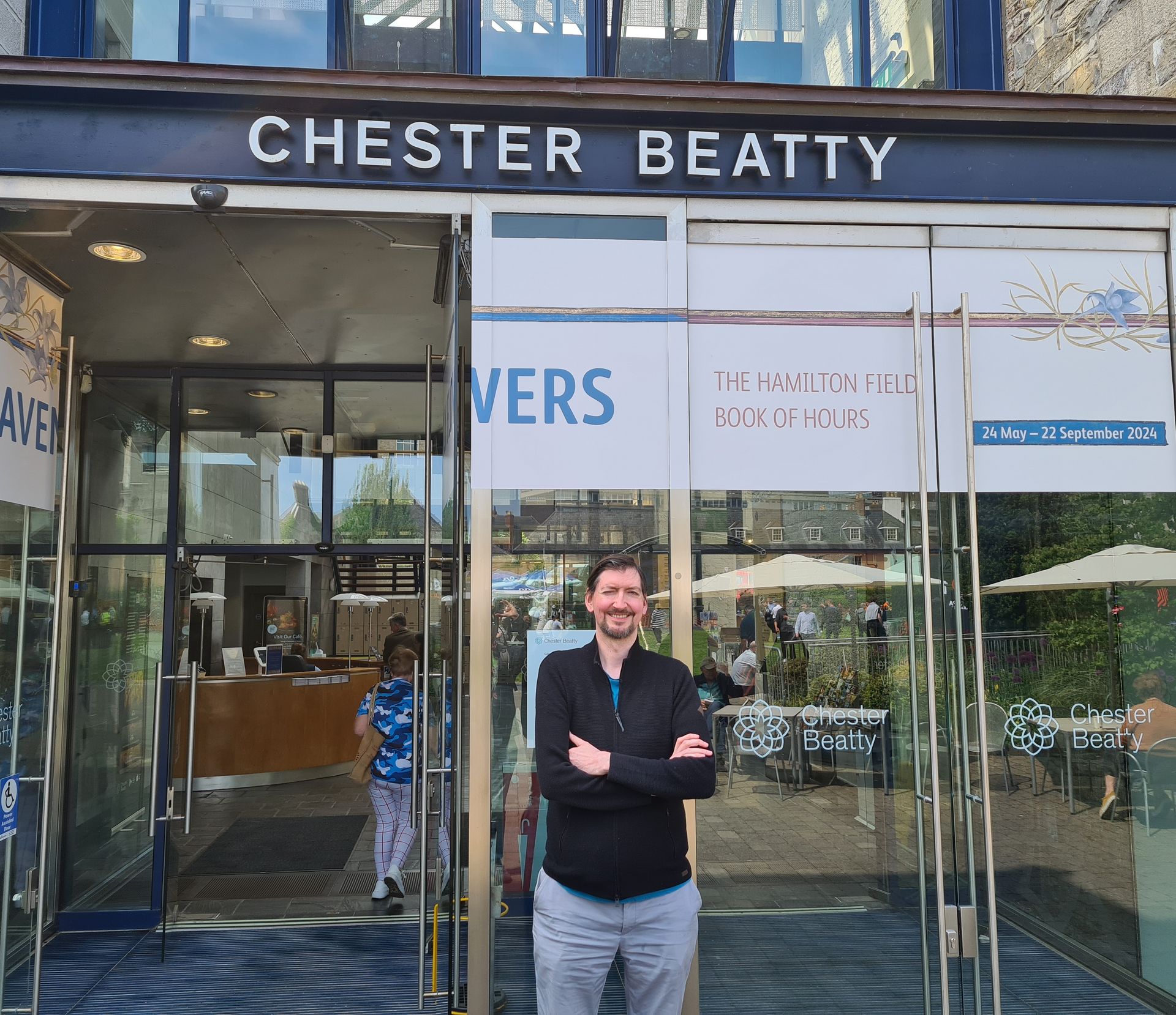 Christian Ziereis vor der Chester Beatty Libary