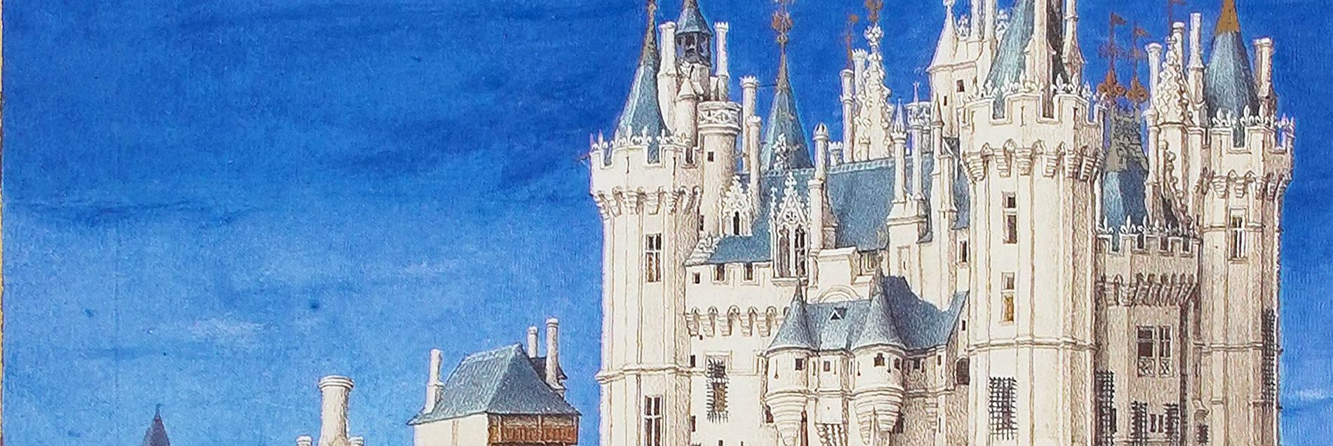 <i>Unser heutiges Bild vom Mittelalter, geschaffen von den Brüdern Limburg für den Herzog von Berry</i>