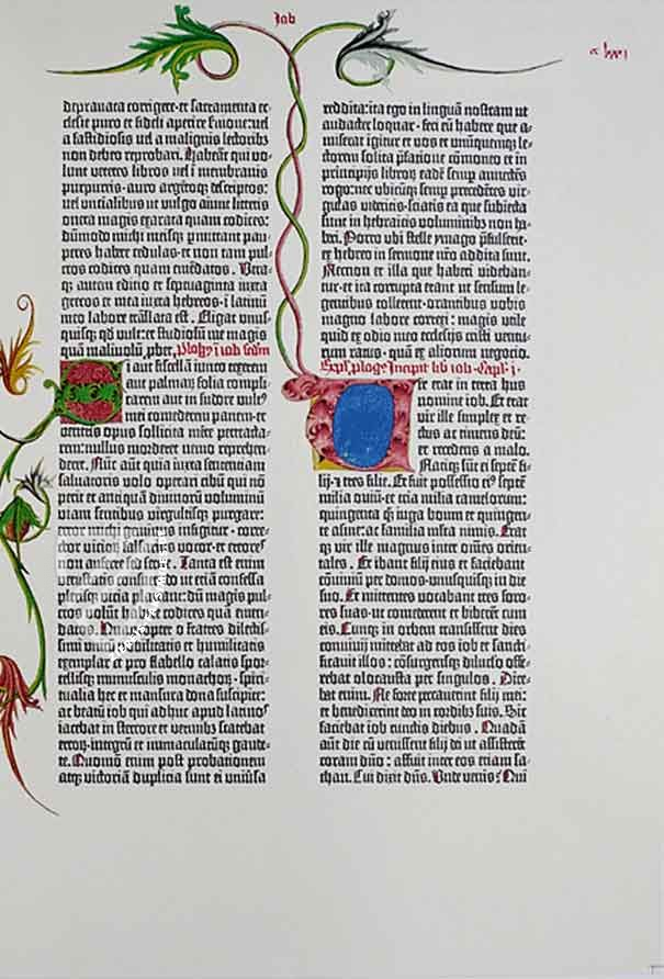 La Biblia de Gutenberg (Biblia de 42 líneas)