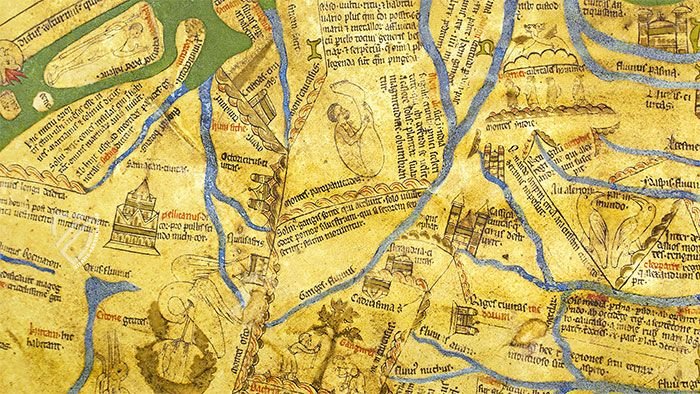 Hereford-Karte: Mappa Mundi – The Folio Society – Hereford Cathedral (Hereford, Vereinigtes Königreich)