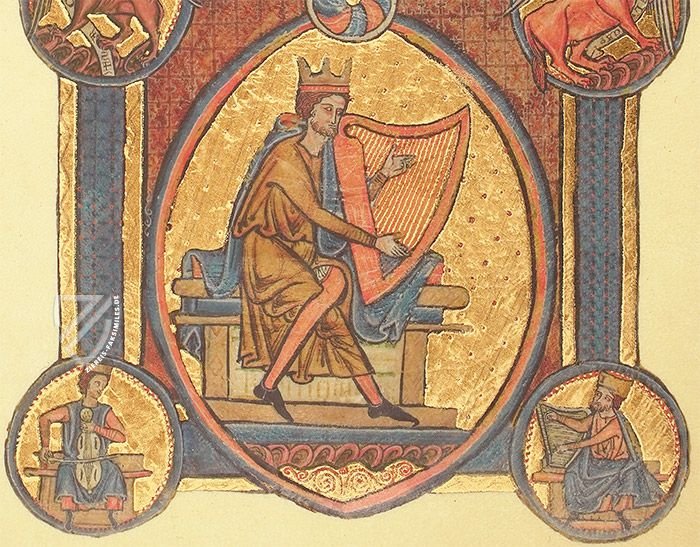 Blätter aus einem Psalter von William de Brailes – The Folio Society – MS 330|MS. M.913 – Fitzwilliam Museum (Cambridge, Vereinigtes Königreich) / Morgan Library & Museum (New York, USA)