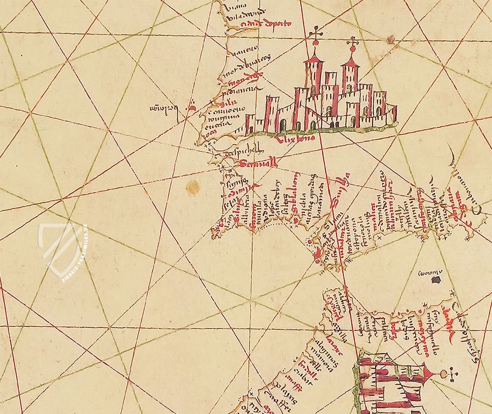 Portolano C.G.A.5.e (Karte in Kartenröhre)