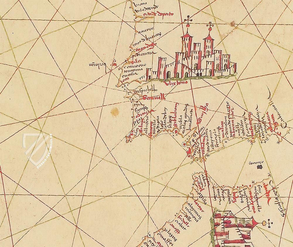 Portolan-Karte C.G.A.5.c – Il Bulino, edizioni d'arte – C.G.A.5.c – Biblioteca Estense Universitaria (Modena, Italien)