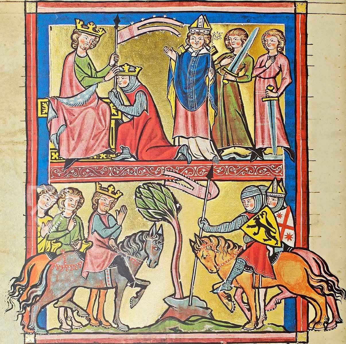 Rudolf von Ems: Weltchronik – Der Stricker: Karl der Große – Faksimile Verlag – Ms 302 Vad. – Kantonsbibliothek, Vadiana (Sankt Gallen, Schweiz)