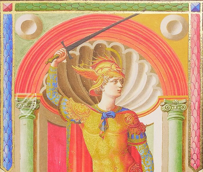 Silius Italicus: De Secundo Bello Punico Poema – Orbis Mediaevalis – Inv. 1791
|Lat. XII, 68 – 4519 – Biblioteca Nazionale Marciana (Venedig, Italien) / The State Hermitage Museum (St. Petersburg, Russland)