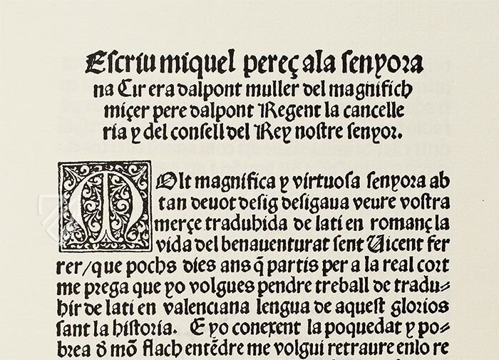 Leben des Heiligen Vincent Ferrer – Vicent Garcia Editores – CF/4-21 – Biblioteca General e Histórica de la Universidad (Valencia, Spanien)