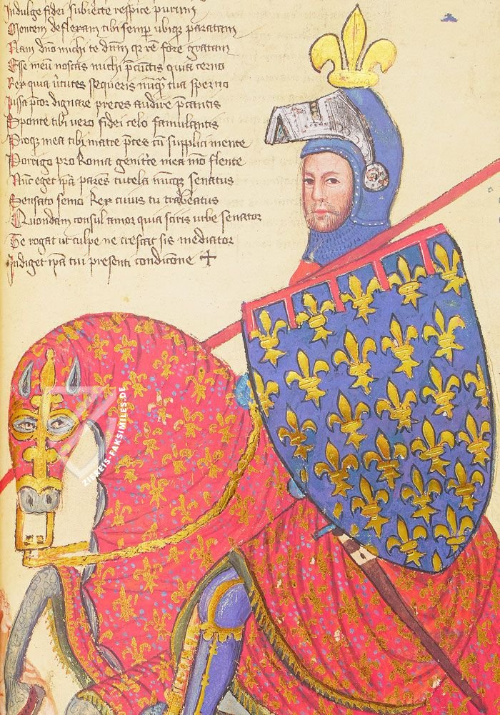 Lobgedicht auf Robert von Anjou – De Agostini/UTET – Banco Rari 38 – Biblioteca Nazionale Centrale di Firenze (Florenz, Italien)