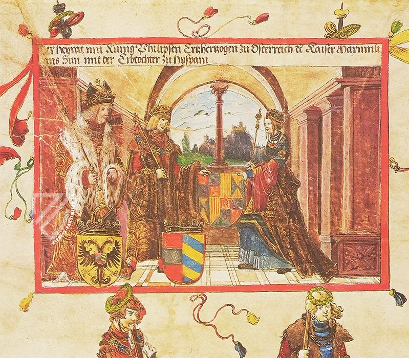 Triumphzug Kaiser Maximilians I. - Wiener Codex – Akademische Druck- u. Verlagsanstalt (ADEVA) – Inv. 25205 - Inv. 25263 – Albertina Museum (Wien, Österreich)