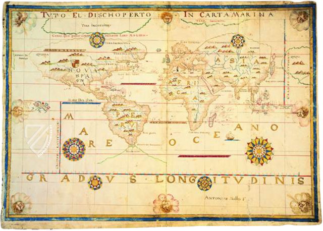Atlas des Antonio Millo – cart. naut. 2 – cart. naut 6/1-2 – Biblioteca Nazionale Centrale (Rom, Italien) Faksimile