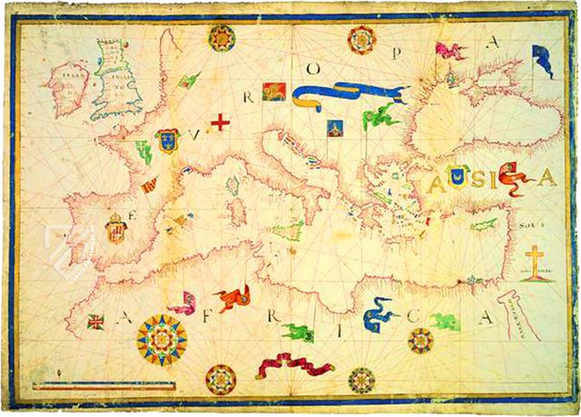 Atlas des Antonio Millo – Editalia – cart. naut. 2 – cart. naut 6/1-2 – Biblioteca Nazionale Centrale (Rom, Italien)