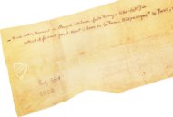 Beschwerden von Guitard Isarn – Millennium Liber – Pergamí 1910 (4-III-4) – Biblioteca Nacional de Catalunya (Barcelona, Spanien)
