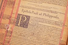 Bibel des Heiligen Johannes von Ribera - 1540 – Ajuntament de Valencia – V-18 – Biblioteca del Real Colegio-Seminario de Corpus Christi (Valencia, Spanien)