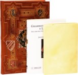 Buch Iesus und die Abhandlung der Grammatik von Donatus – Franco Cosimo Panini Editore – Ms. 2163 and Ms. 2167 – Biblioteca Trivulziana del Castello Sforzesco (Mailand, Italien)