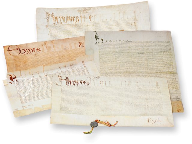 Bulle Alexanders VI. Borgia – Testimonio Compañía Editorial – Archivo General (Simancas, Spanien)