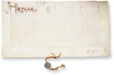Bulle Alexanders VI. Borgia – Testimonio Compañía Editorial – Archivo General (Simancas, Spanien)