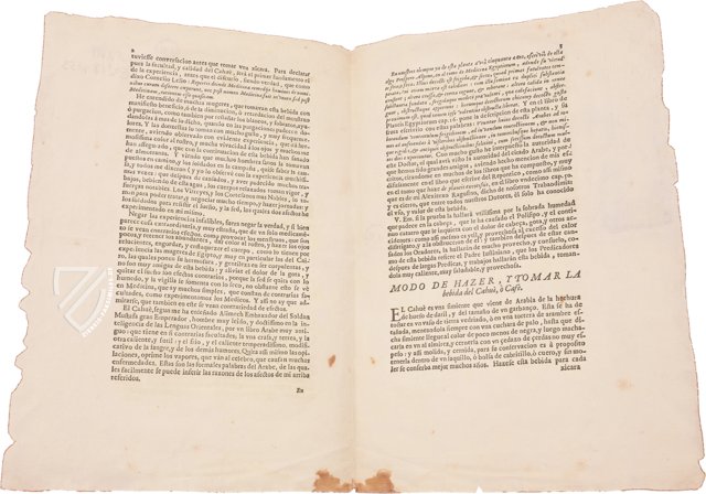 Carta del Café – Circulo Cientifico – VE/218/53 – Biblioteca Nacional de España (Madrid, Spanien)