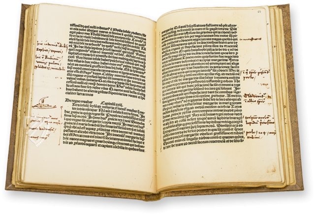 Christopher Columbus: Buch von Marco Polo – Testimonio Compañía Editorial – Biblioteca Capitular y Colombina (Sevilla, Spanien)