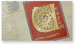 Codex Aureus Escorialensis – Testimonio Compañía Editorial – Vitr. 17 – Real Biblioteca del Monasterio de San Lorenzo de El Escorial (San Lorenzo de El Escorial, Spanien) Codex Aureus Escorialensis – Testimonio Compañía Editorial – Vitr. 17 – Real Biblioteca del Monasterio de San Lorenzo de El Escorial (San Lorenzo de El Escorial, Spanien)