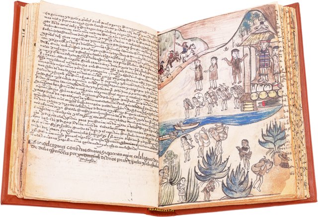 Codex aus Michoacán – Testimonio Compañía Editorial – Ç.IV.5 – Real Biblioteca del Monasterio de San Lorenzo de El Escorial (San Lorenzo de El Escorial, Spanien)