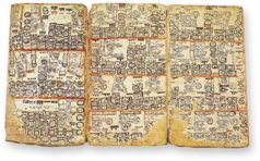 Codex Tro-Cortesianus (Codex Madrid) – Testimonio Compañía Editorial – Inventario: 70300 – Museo de América (Madrid, Spanien)