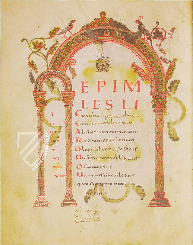 Apicius - De re coquinaria – Imago – Urb.lat. 1146 – Biblioteca Apostolica Vaticana (Vatikanstadt, Vatikanstadt)