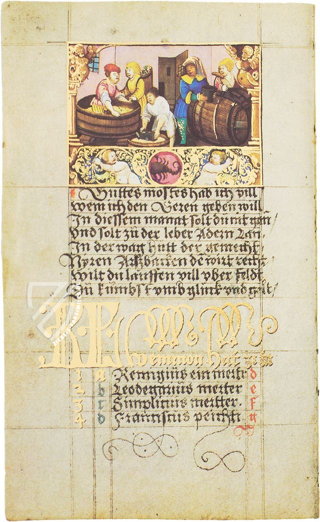 Albrecht Glockendons goldener Kalender aus dem Jahre 1526 – Müller & Schindler – Ms. germ. oct. 9 – Staatsbibliothek Preussischer Kulturbesitz (Berlin, Deutschland)