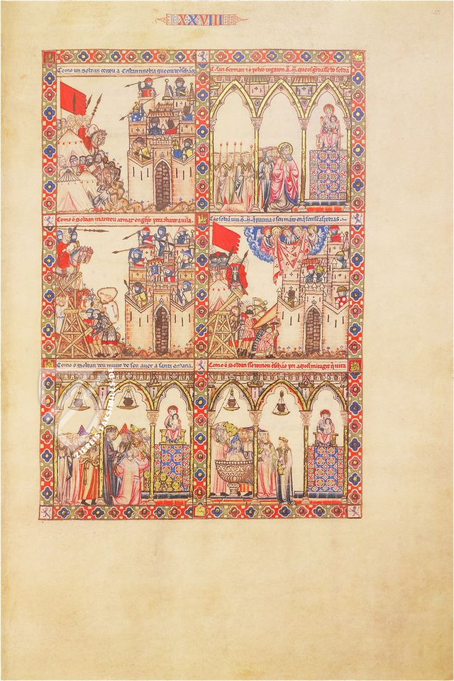 Cantigas de Santa Maria - Codex Rico – Testimonio Compañía Editorial – Ms. T.I.1 – Real Biblioteca del Monasterio (San Lorenzo de El Escorial, Spanien)