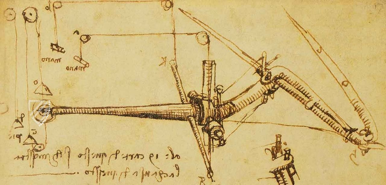 Leonardo da Vinci: Codex vom Flug der Vögel – Collezione Apocrifa Da Vinci – Biblioteca Reale di Torino (Turin, Italien)