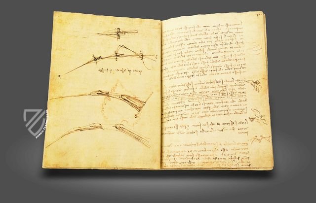 Leonardo da Vinci: Codex vom Flug der Vögel Faksimile