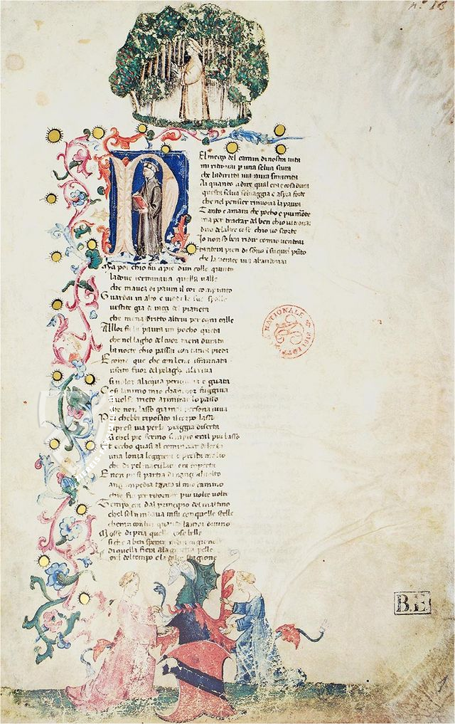 Dante Alighieri - Göttliche Komödie Dante Estense – Priuli & Verlucca, editori – cod.R.4.8 (Ital. 474) – Biblioteca Estense Universitaria (Modena, Italien)