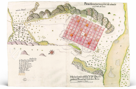 Landschaft und Urbanisierung der Kolonie Chile – Testimonio Compañía Editorial – Sección de Mapas y Planos, Serie de Perú y Chile – Archivo General de Indias (Sevilla, Spanien)