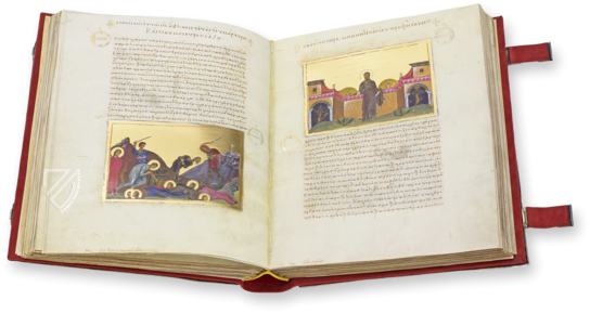 Menologion - Heiligenbuch von Kasier Basileios II. Faksimile