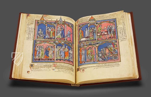 Kreuzritterbibel Ludwigs des Heiligen – Scriptorium – MS M.638|Ms Nouv. Acq. Lat. 2294, fols 2, 3|Ludwig I 6 - 83.MA.55 – Morgan Library & Museum (New York, USA) / Bibliothèque nationale de France (Paris, Frankreich) / Getty Museum (Los Angeles, US