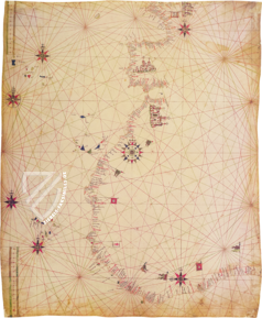 Portolan-Karte C.G.A.5.c Faksimile