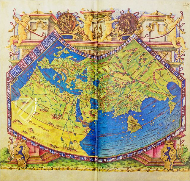 Cosmographia des Claudius Ptolemäus - Codex Paris – Siloé, arte y bibliofilia – Ms. Lat. 10764 – Bibliothèque nationale de France (Paris, Frankreich)