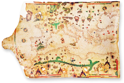Seekarte des Iehuda ben Zara – Belser Verlag – Borg. VII – Biblioteca Apostolica Vaticana (Vatikanstadt, Vatikanstadt)