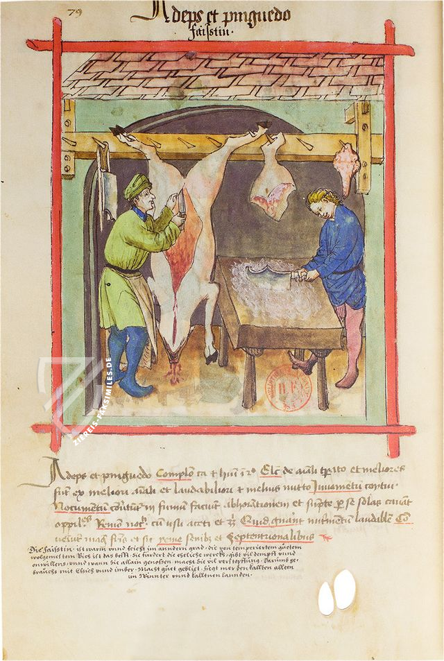 Tacuinum Sanitatis - Codex Paris – M. Moleiro Editor – Ms. Lat 9333 – Bibliothèque nationale de France (Paris, Frankreich)