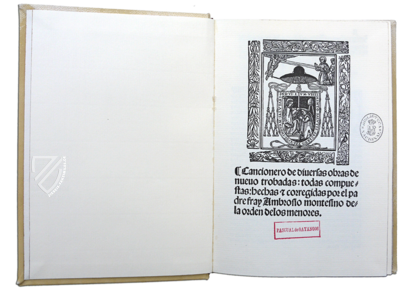Cancionero de diversas obras de nuevo trobadas – Vicent Garcia Editores – R/10945 – Biblioteca Nacional de España (Madrid, Spanien)