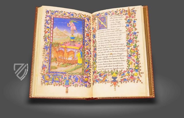 Petrarca: Trionfi - Römischer Codex – Istituto dell'Enciclopedia Italiana - Treccani – 55.K.10 – Biblioteca dell'Accademia Nazionale dei Lincei e Corsiniana (Rom, Italien)