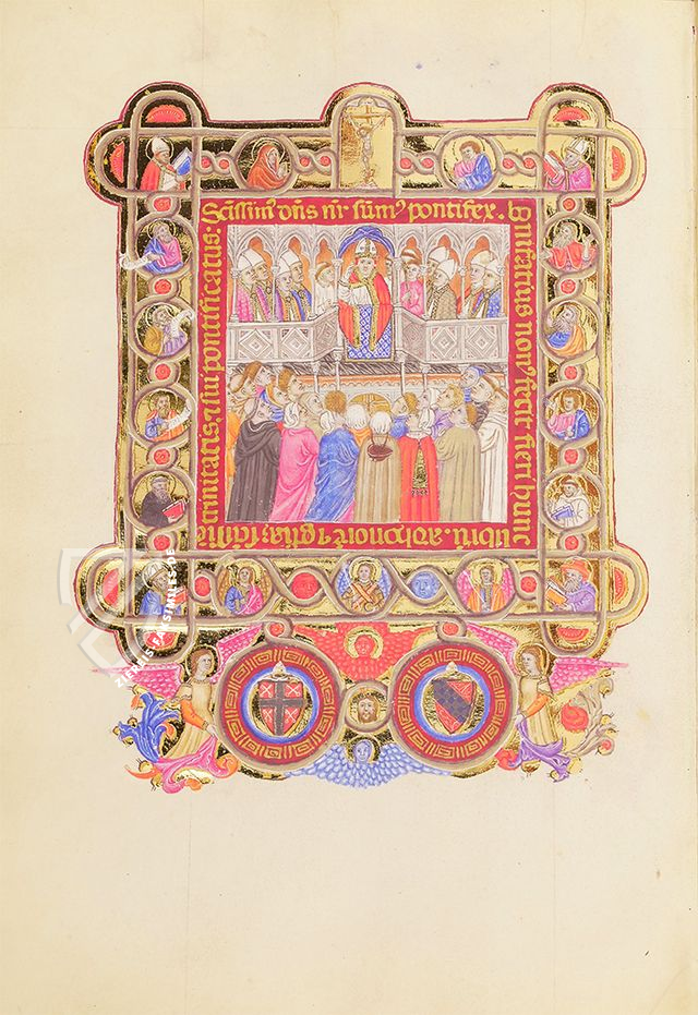 Pontifikale Papst Bonifazius IX. – ArtCodex – ms. vat. lat. 3747 – Biblioteca Apostolica Vaticana (Vatikanstadt, Vatikanstadt)