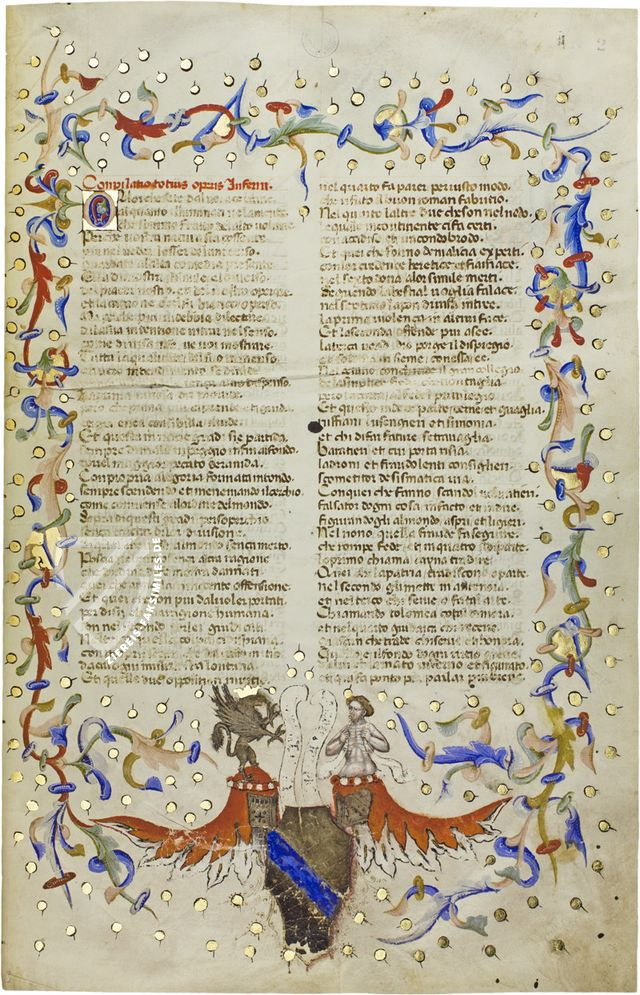 Dante Alighieri - Göttliche Komödie - Gradenighiano Codex – Imago – ms. SC-MS. 1162 (D II 41) – Biblioteca Civica Gambalunga (Rimini, Italien)