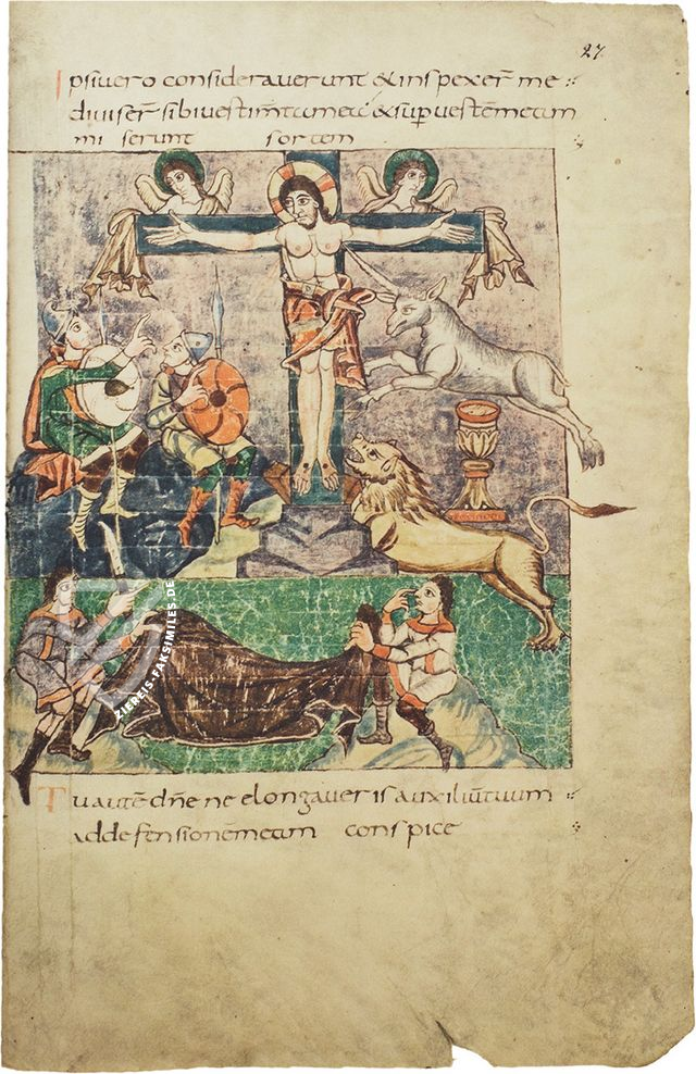 Stuttgarter Bilderpsalter – E. Schreiber Graphische Kunstanstalten – Bibl. fol. 23 – Württembergische Landesbibliothek (Stuttgart, Deutschland)