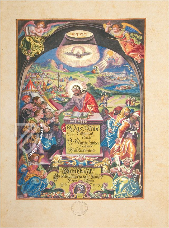 Matthäus Merian: Kupferbibel Biblia 1630 - Neues Testament (3-Seitengoldschnitt)
