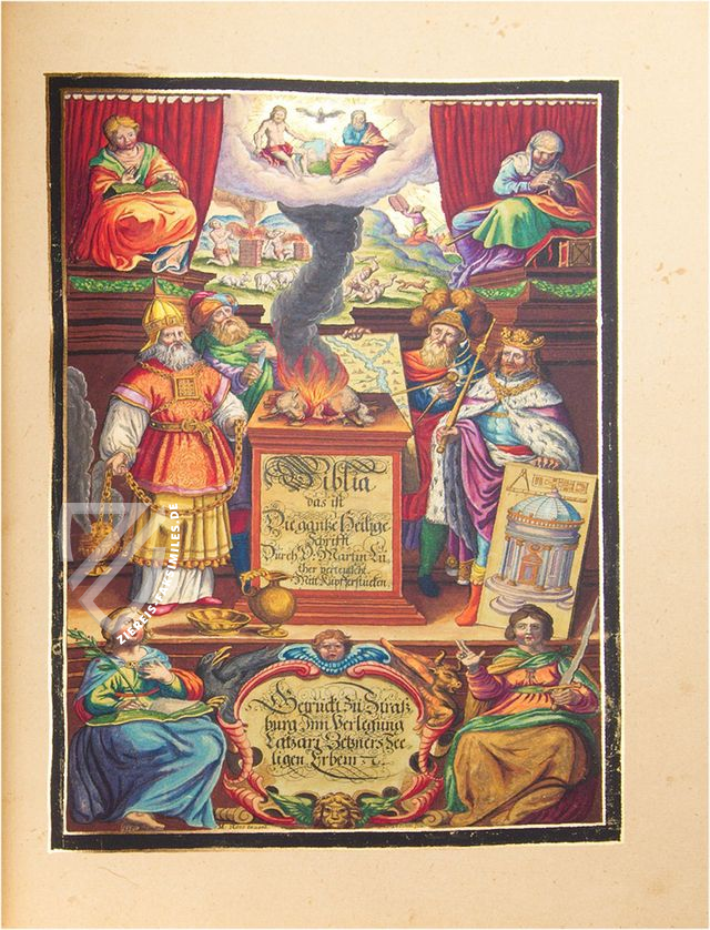 Matthäus Merian: Kupferbibel Biblia 1630 - Altes Testament (3-Seitengoldschnitt)