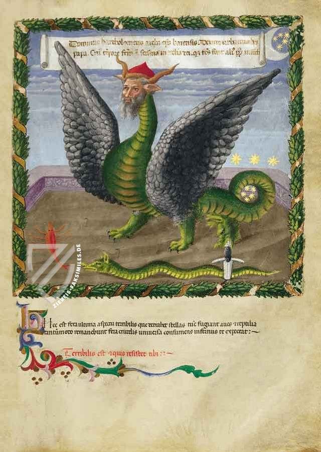 Vaticinia Pontificum von Benozzo Gozzoli – Patrimonio Ediciones – Ms. Harley 1340 – British Library (London, Vereinigtes Königreich)